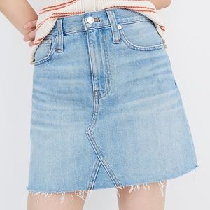 Madewell Rigid A-Line Mini Skirt Lovell Wash